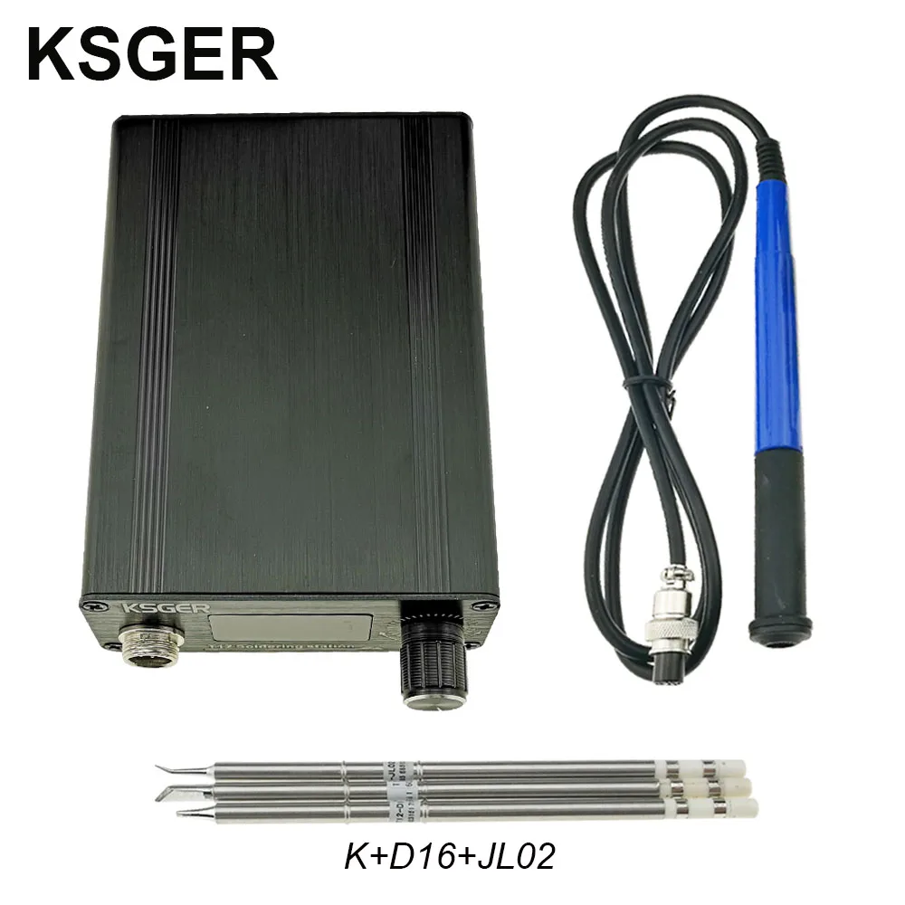 KSGER T12 русская паяльная станция STM32 OLED T12 паяльник советы FX9501 ручка сварочные инструменты Алюминиевый сплав чехол DIY наборы - Цвет: SET 3