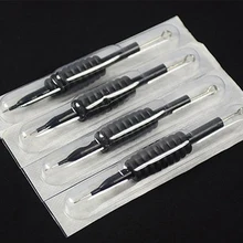 30 шт. 3RL Татуировка ручка с иглами 3RL 19 мм круглый вкладыш 5RL Черный одноразовые иглы татуировки 3/" ручка наконечник трубы стерилизованный