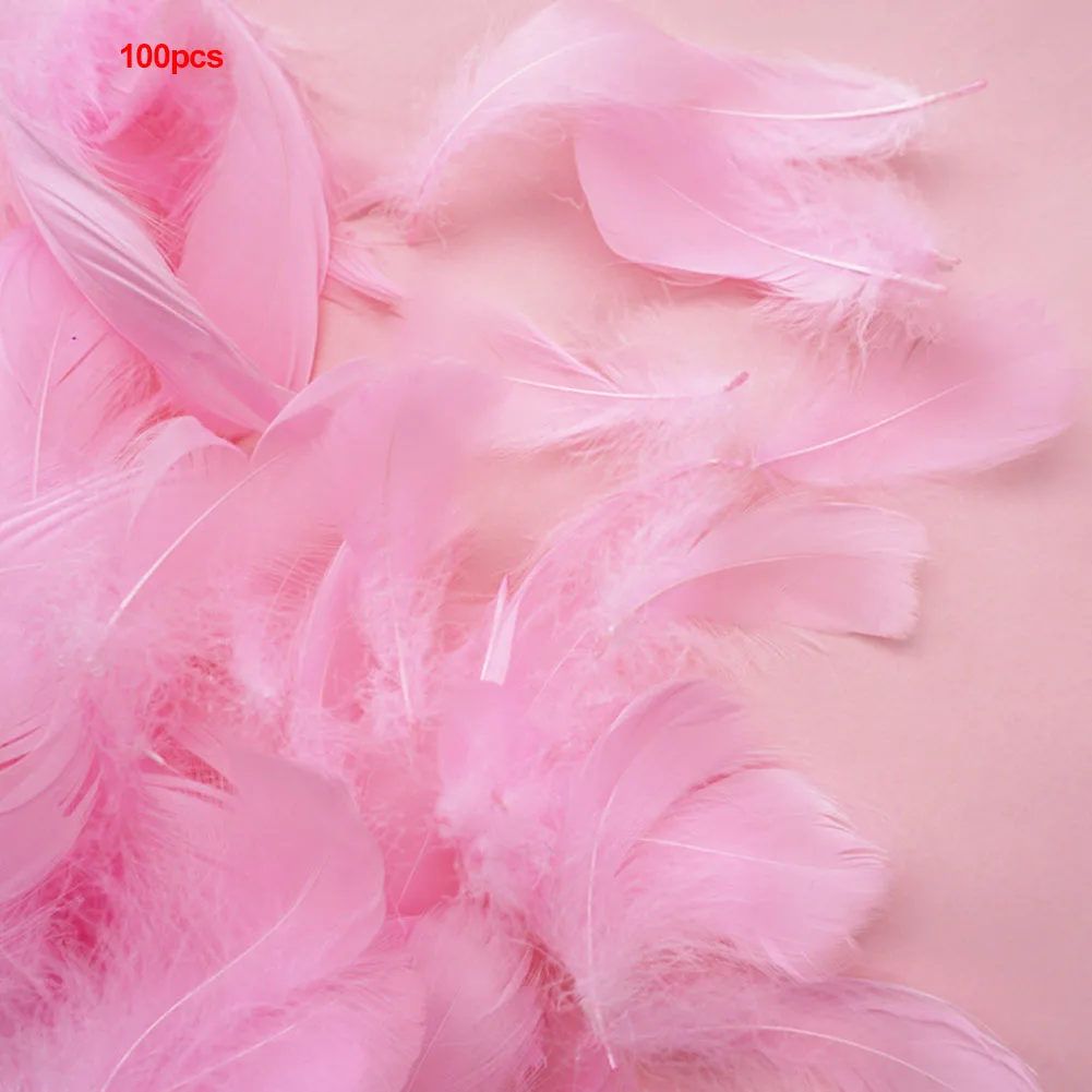 

100Pcs/Pack Studio Craft Wedding Elegant DIY Feather Handmade Natural Decorative Multi Color Party Lightweight Props