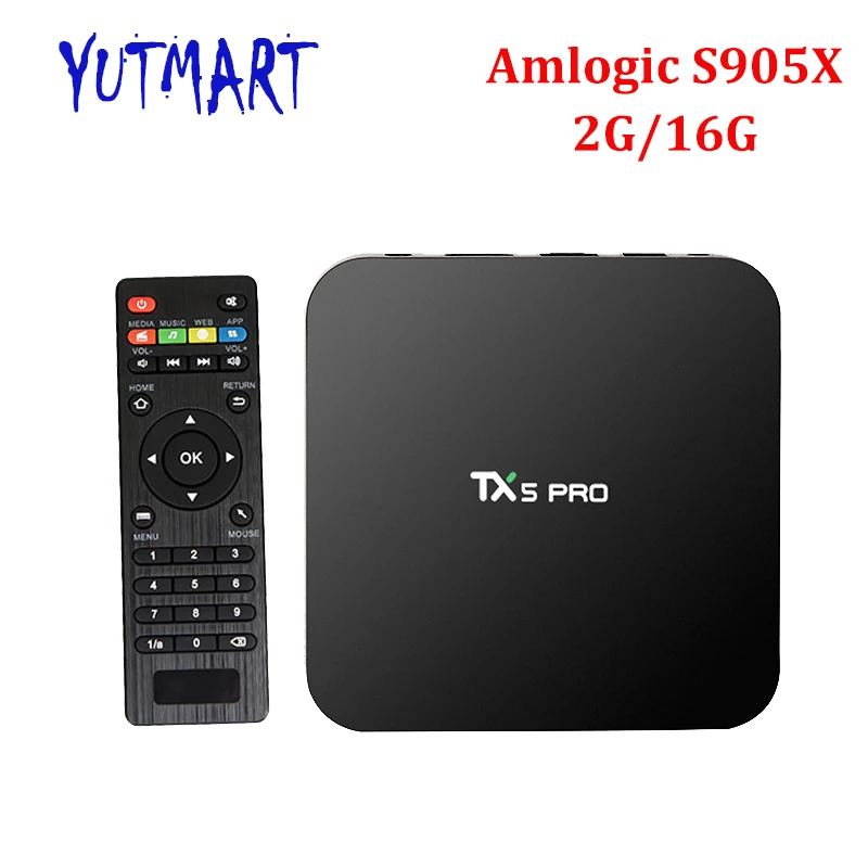 

[TX5 Pro]Android 6.0 TV BOX 2G/16G Amlogic S905X Bluetooth Dual Wifi Smart Media Player HD 4K Quad core Set Top TV Box
