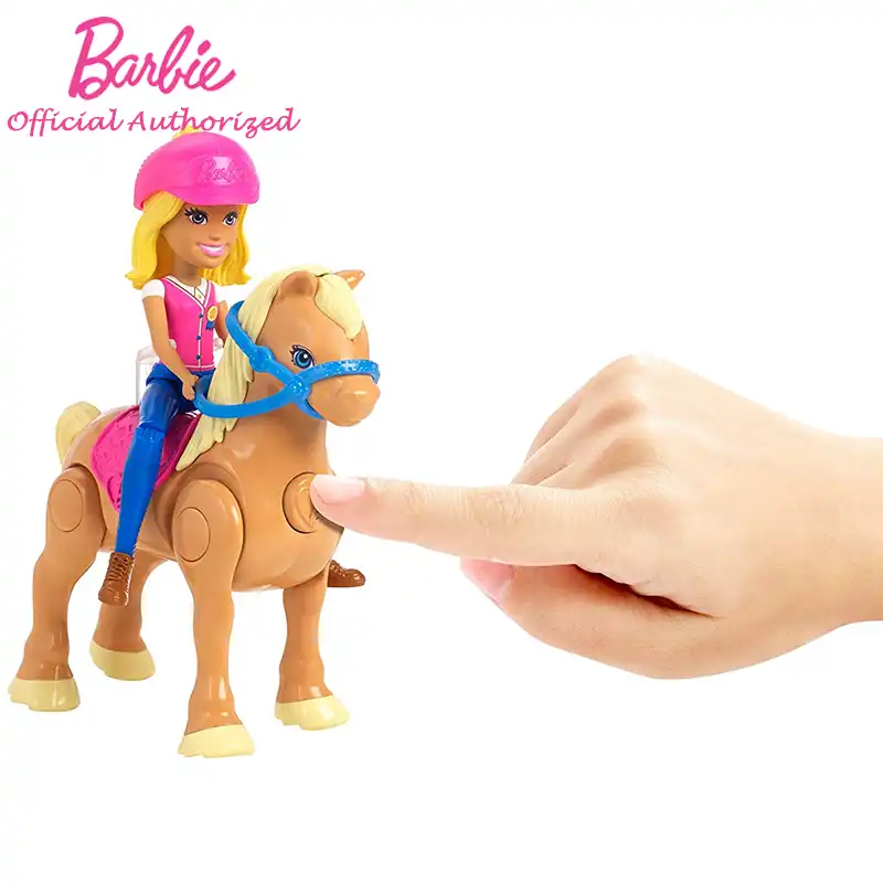 barbie doll and horse set