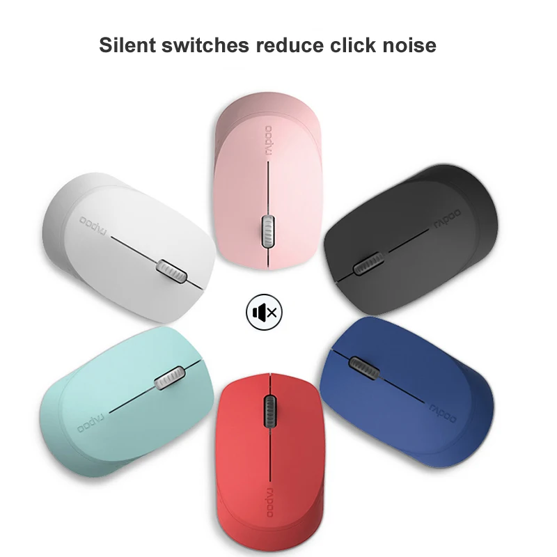 Rapoo Silent Беспроводной Оптический Мышь с Bluetooth 4,0/2,4 РФ 3,0 г Mute мини Бесшумная мышь для Macbook PC ноутбук