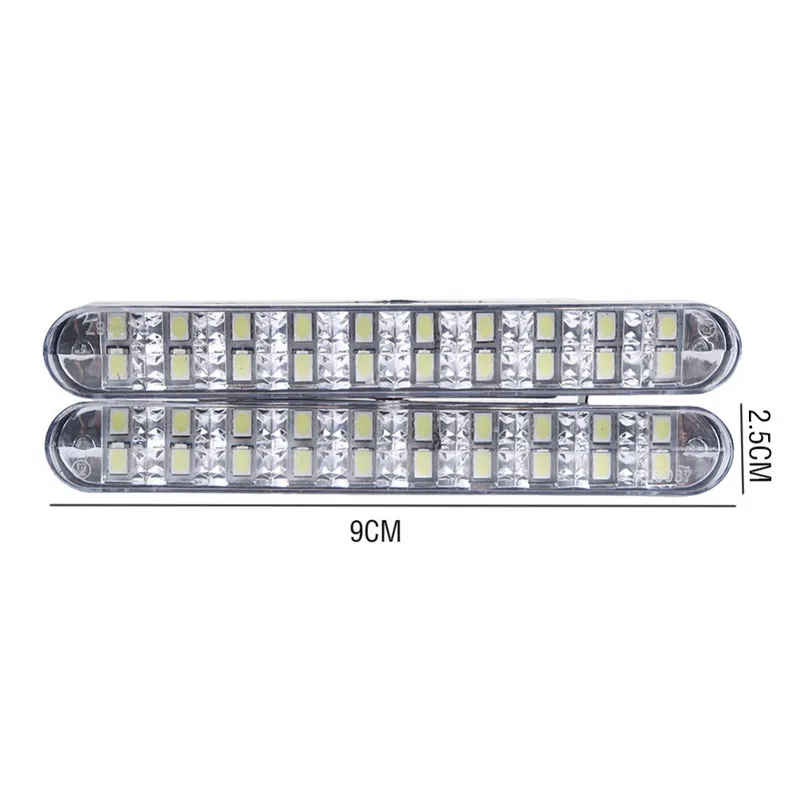 Новейший супер белый 30 светодиодный светильник для автомобиля, 1 пара, Дневной светильник с поворотом