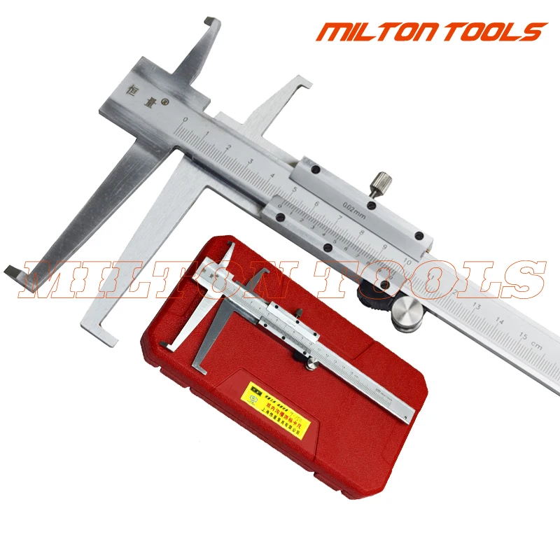 

9-150mm Knife-point Inside Groove Vernier Caliper with Double Claw Professional Inner Vernier Calipers Accuracy Measuring Tools