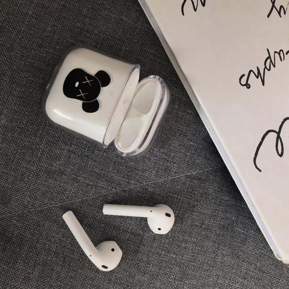 Case For Airpods 2 Case Cartoon Cute Transparent Crystal Hard Case For Airpods 1 Cover For Air Pods Cover Protective Anime Box