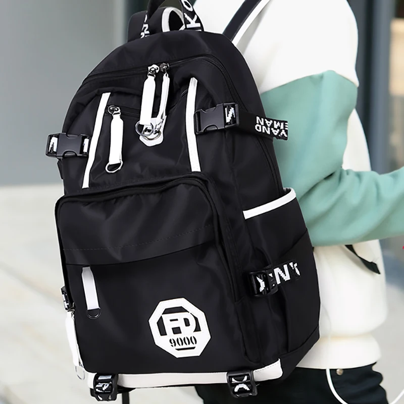 Fengdong Bolso de escuela del estudiante de la High School secundaria, mochila del viaje de los hombres, capacidad grande impermeable de la mochila del camuflaje, mochila para el adolescente