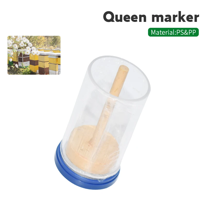 

Brand 1PCS Beekeeping Tool Queen Marker Suitable for Queen Bee Labeled Bottle Bee Tools New Fertility King Mark Plastic Bottle