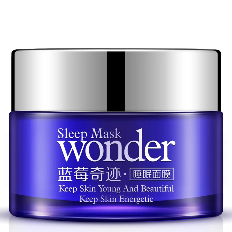 

BIOAQUA Wonder natural Blueberry Sleeping Mask for Acne Winter Hydrating Oil Control Bright Skin Keep Young Beauty Energy HOT