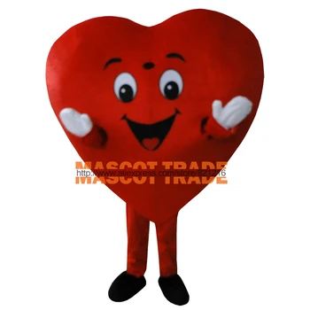 

cosplay costumes Red Heart of Adult Mascot Costume Adult Size Fancy Heart Mascot Costume Free Shipping