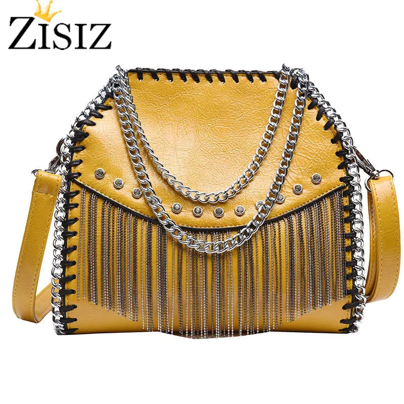 

2019 new Fashion Chain Top-Handle Ladies Hand Bags Leather Shoulder Strap Messenger Bag Women Crossbody Bag With Bead Tassel