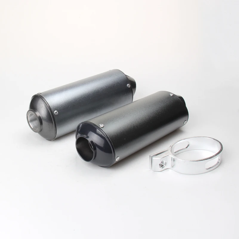 

Aluminum Exhaust Muffler With Clamp For KAYO Apollo Bosuer xmotos 110 125 140 150 160cc CRF KLX TTR Pit Dirt Bikes