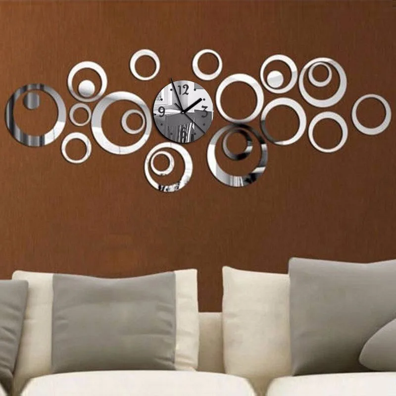 

New Wall Clock Watch Reloj De Pared Modern Design Home Living Room Decorative Clocks Europe Acrylic Stickers Wall Clocks