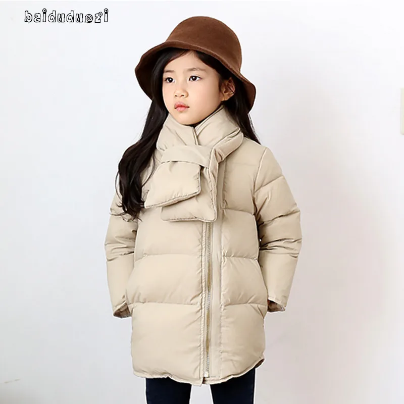 

Winter Girls Jackets Coat Thicken Warm Long Jacket for Girls Parkas Hooded Warm Windbreak Good Quality