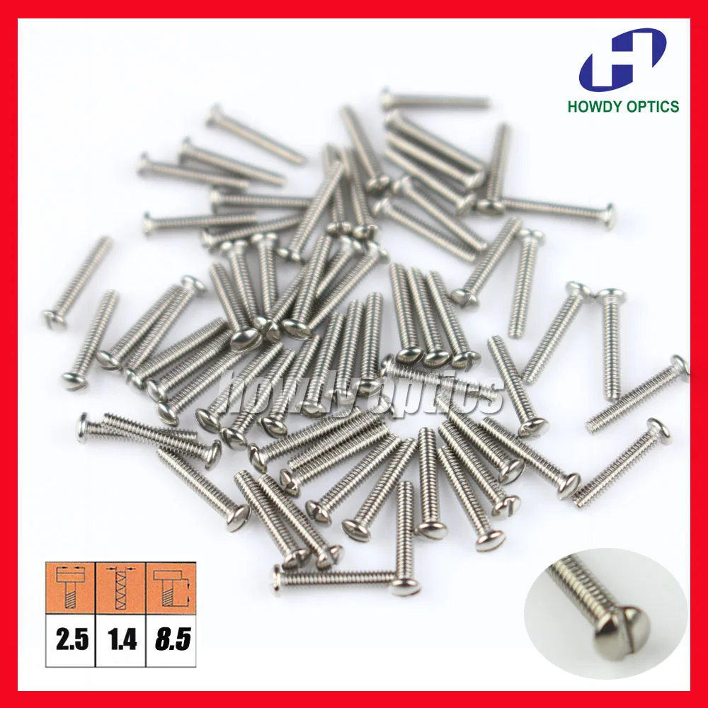 

Free Shipping 500pcs/lot Size 2.5x1.4x8.5mm Eyewear glasses Optical Eyeglasses screw accessories