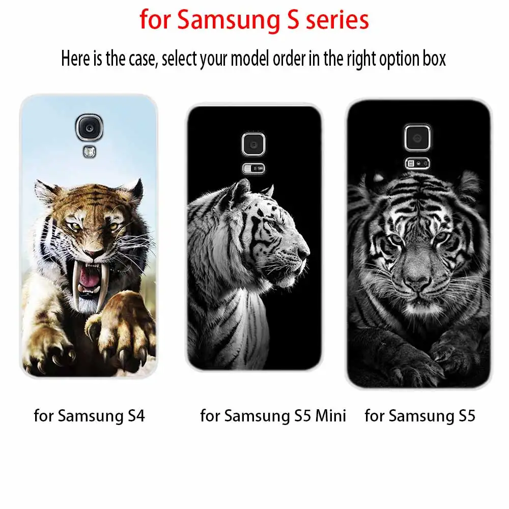 Мягкий чехол с изображением тигра для Samsung Galaxy S7 Edge S8 S9 S10 S11 S20 S30 Plus Lite E|Бамперы| |