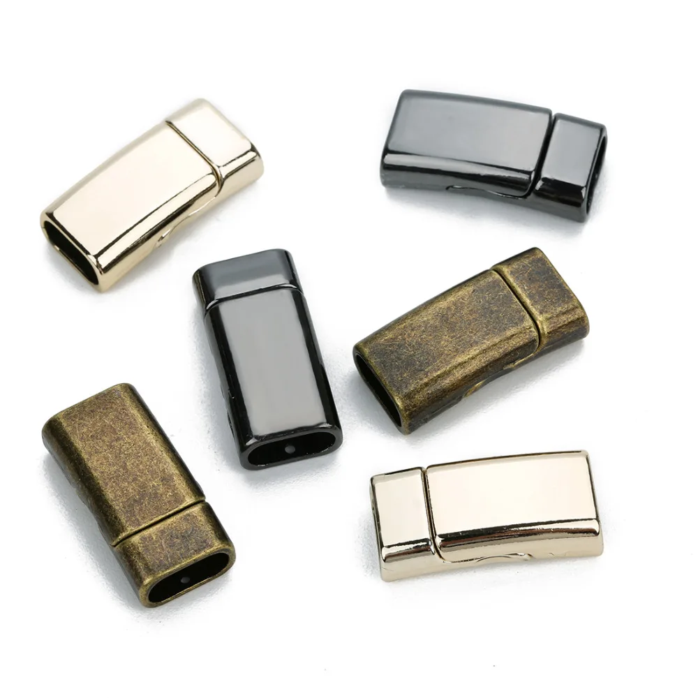 

Fostfo 5pcs/lot Zinc Alloy Magnetic Clasps Ancient yan/Gold/Black Color fit Leather Cord Bracelet For Jewelry Findings