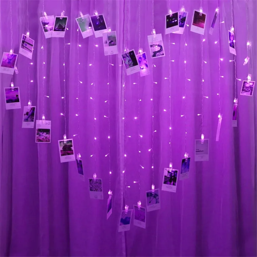 Clipes de Cartão de Coração Cortina de Led Fundo da Parede Decoração para do Casamento do Natal Beiaidi Foto Fada String Guirlanda 2x1.5m Luz 9 String Guirlanda Fundo Da Parede Decoração Para do Casamento Do natal