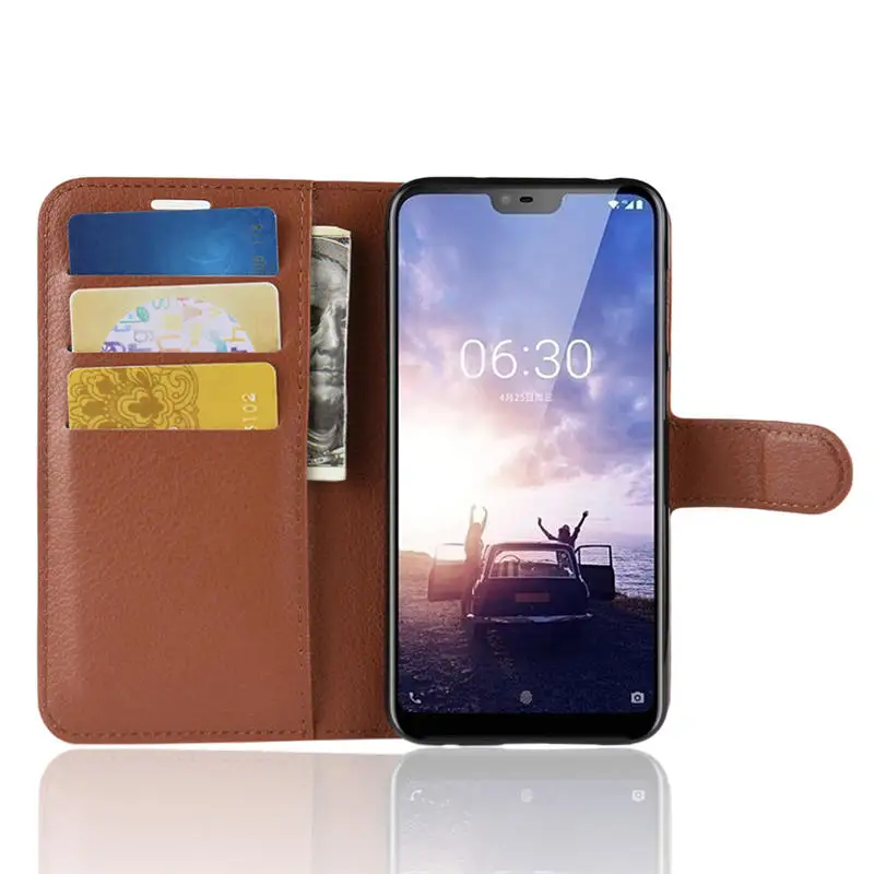 Чехол для Nokia X6 2018 чехол бумажник из искусственной кожи телефона NokiaX6 TA 1099
