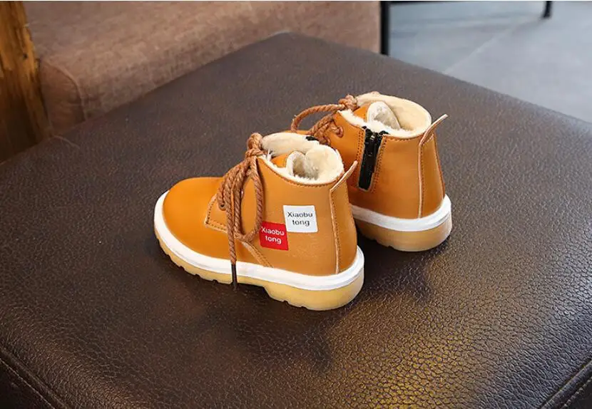 Children's plus velvet snow boots-14