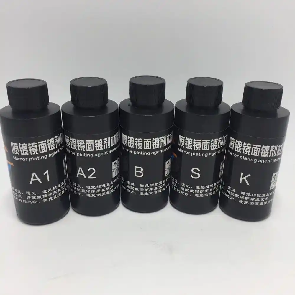 SAT0155 Chrome Plating Spray Chemical Complete Kit Silver Mirror Car