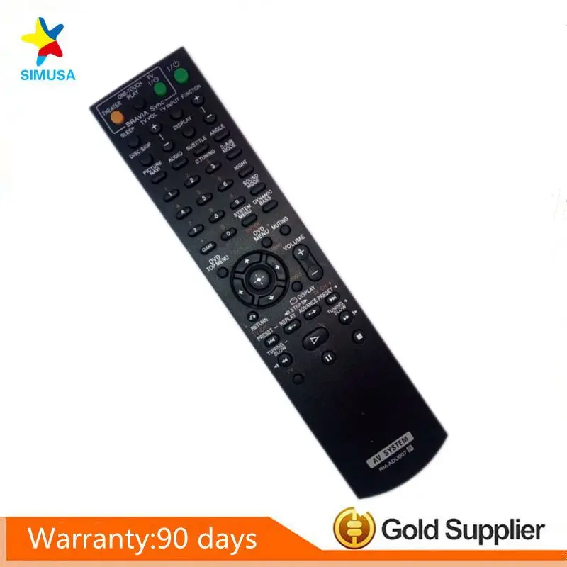 

RM-ADU007 Remote Control For SONY DAV-HDX274 RMADU007A DVD Home Theater System