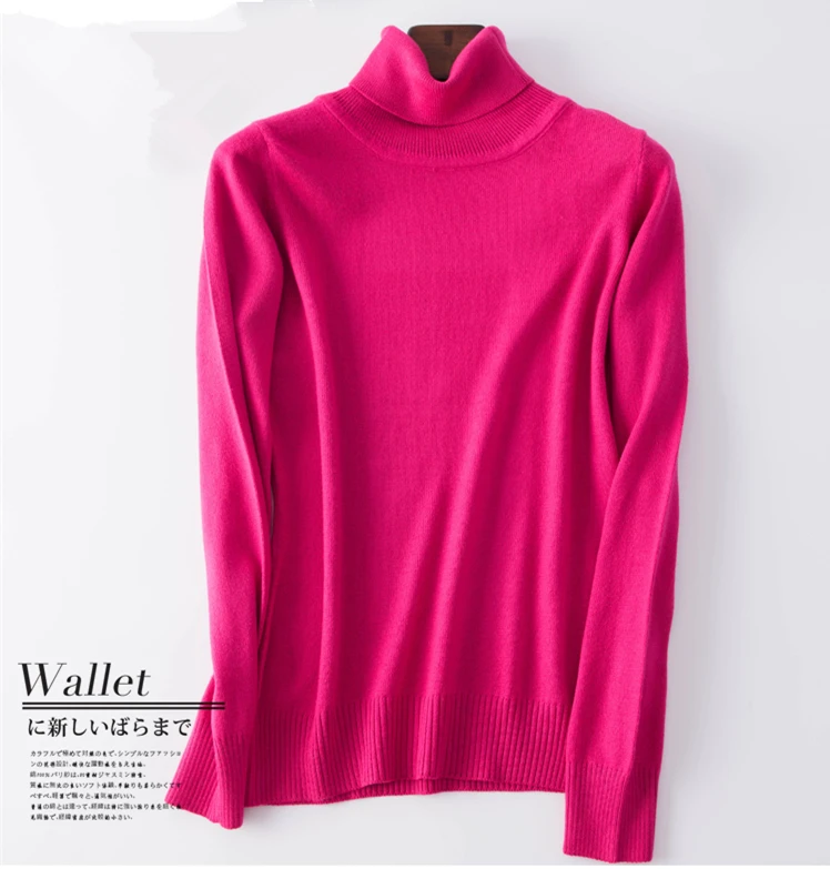 

2019 Autumn Winter Cashmere Sweater Women Basic Warm Streetwear Pull Femme Hiver Jumper Knitted Pullover Turtleneck Sweaters