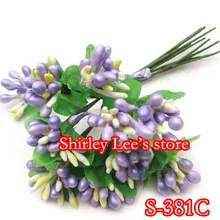 720 шт = 72 пучка х декоративные цветы- красивый ягодный спрей w/на проволоке, любимая коробка украшения