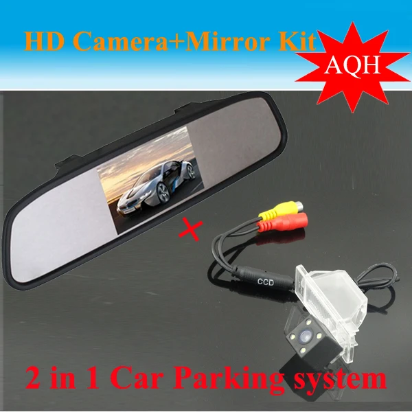 

2 in1 car monitor + Car rear view backup Camera For Citroen C4 C5 Peugeot 307 Hatchback 307cc 408 Nissan QASHQAI X-TRAIL Geniss