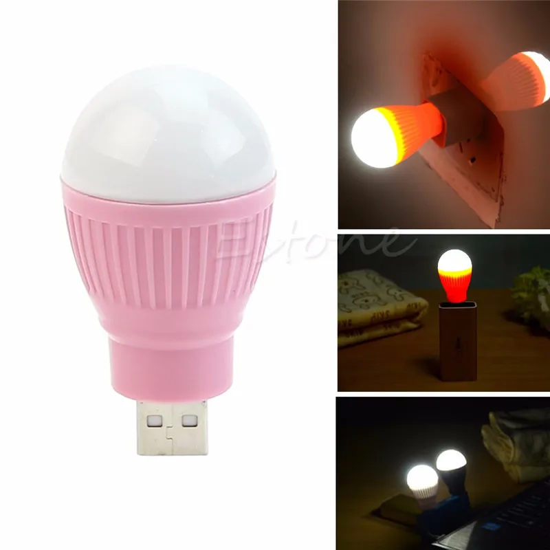BGEKTOTH Portable Mini 5W USB LED Light Lamp Bulb USB Connector For Computer Laptopin USB