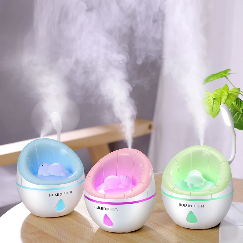 

Portable 350ml Ultrasonic LED Night Light Sofa Aroma USB Charging Humidifier Air Essential Oil Aroma Diffuser Purifier Atomizer