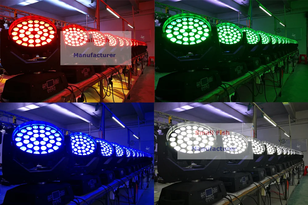 Светодиодный сценический светильник 8XLot с зумом s 36X18W RGBWA + UV 6 в 1 сенсорный экран DMX
