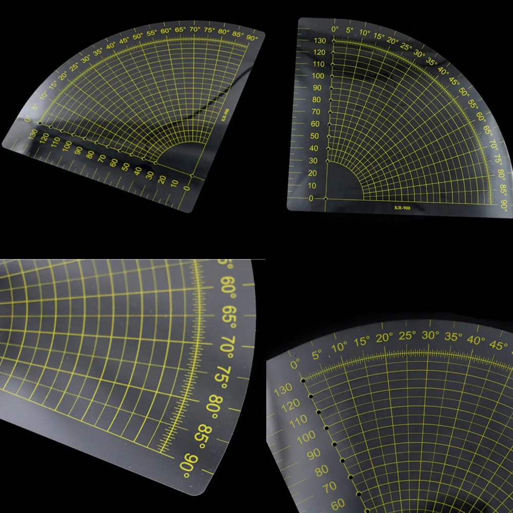 1PC DIY Quilting Patchwork Scrapbook Circle Fan Foot Seam Ruler Protractors Tailor Sewing Tools 16*16cm