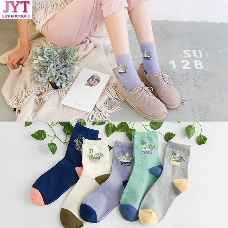 Зима Осень Новые женские носки для Хэллоуина женские носки Модные хлопковые 10 шт = 5 пар