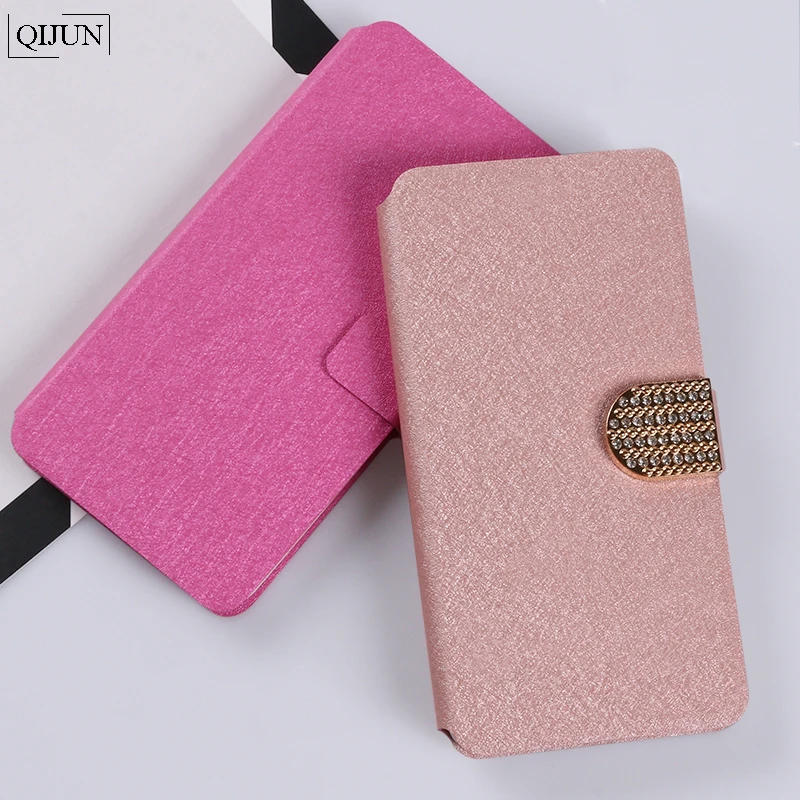 

QIJUN Case Flip Stand Card Slot Silk Cover For DOOGEE X5 Pro X5Max Pro doogee X9mini X10 X30 Wallet Phone Bag Coque