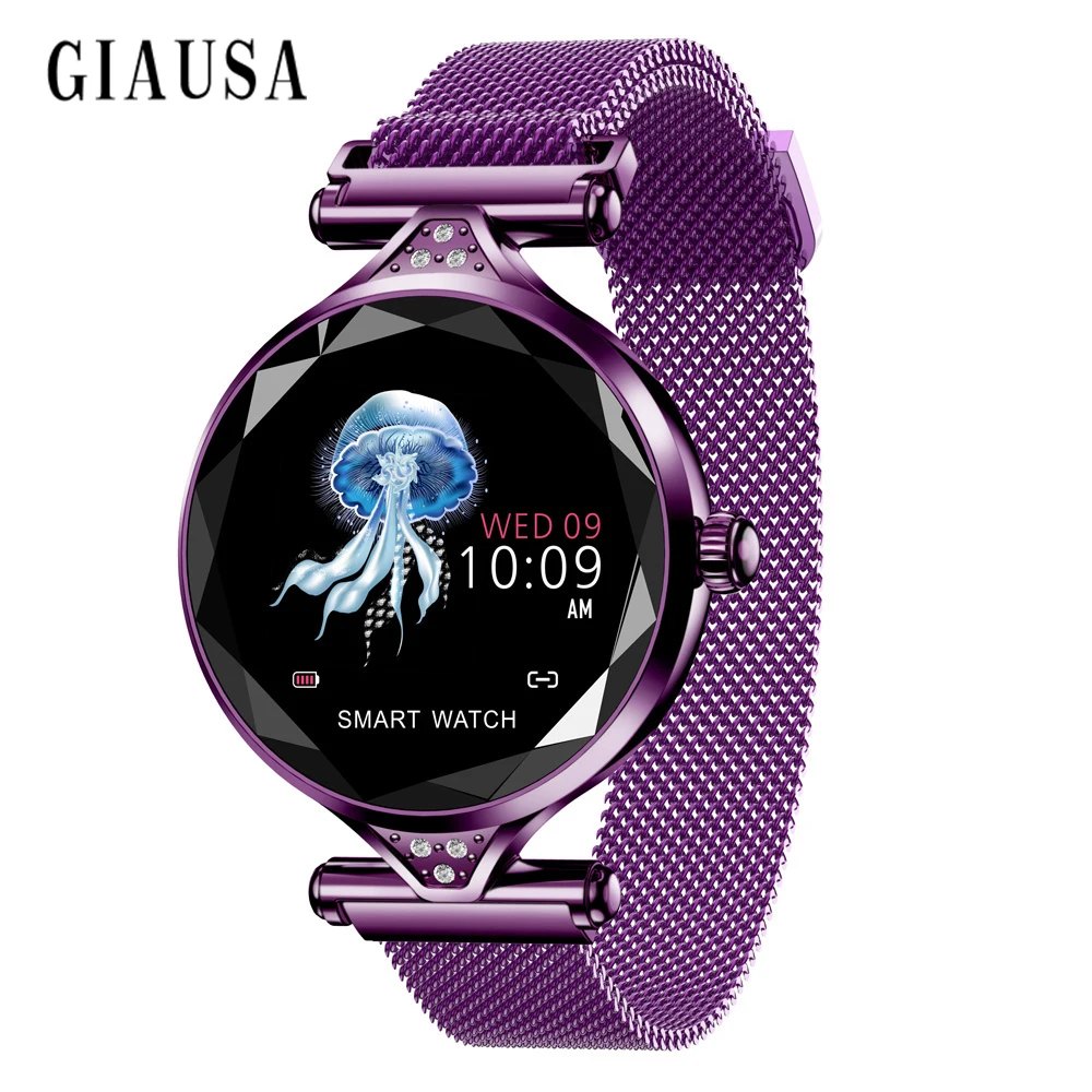 

2019 Women Fashion Smart Watch 2019 Blood Pressure Heart Rate Sleep Monitor Pedometer Luxury Ladies Smartwatch Gift for Girl