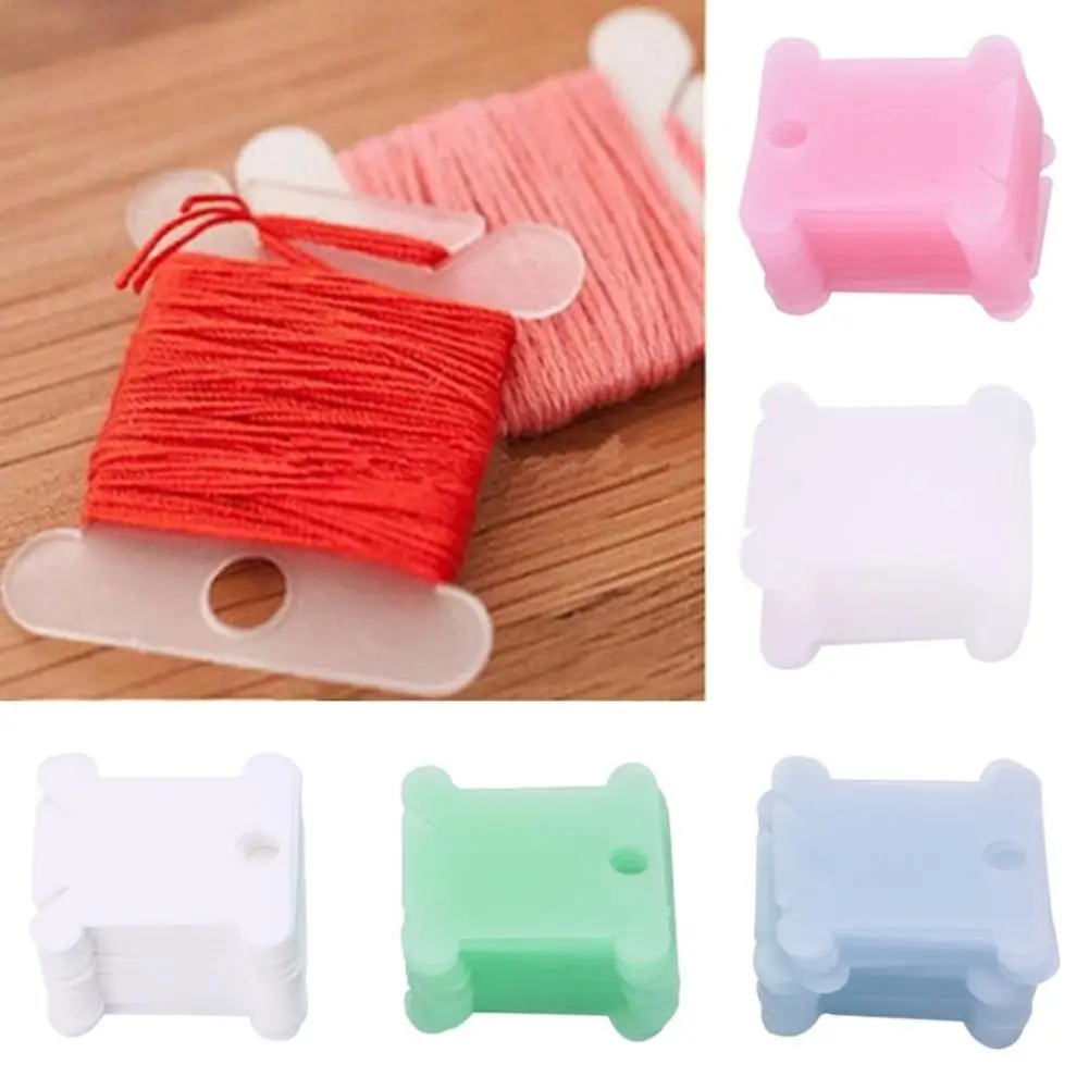 

20Pcs Embroidery Floss Thread Bobbin Cross Stitch Storage Holder Plastic Spool tool Hand Embroidery Stitch Craft Kit 3.6cm*4cm