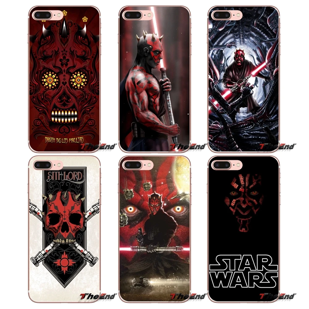 darth maul dark Star Wars For Huawei Honor 7X V10 6C V9 6A Play 9 Mate 10 Pro Y7 Y5 P8 P10 Lite Plus GR5 2017 Soft Silicone Case | Мобильные