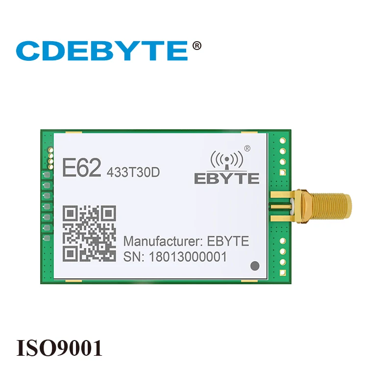 

High Speed 2Pc/Lot CDEBYTE E62-TTL-1W UART 433MHz TDD FHSS FEC 3000m full duplex wireless communication module