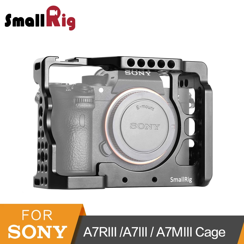 

SmallRig a7iii a7r3 a7m3 Cage For Sony A7RIII /A7III/A7MIII Aluminum Alloy Cage To Mount Tripod Quick Release Extension Kit-2087