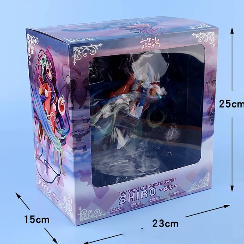 3pieces 22cm No Game No Life zero Action Figure PVC New Collection figures toys brinquedos Collection (4)