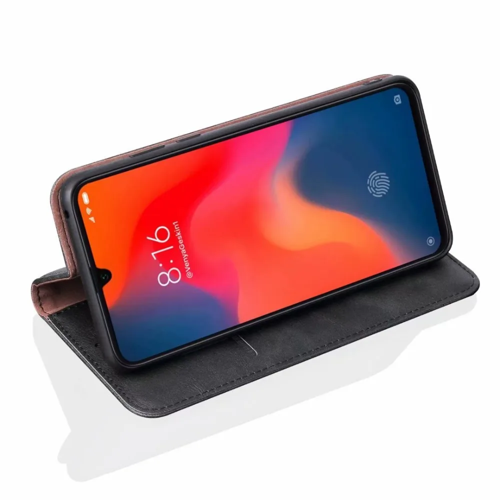 For Xiaomi mi 9 Case Luxury Leather Retro Stand Wallet Flip Cover Case For Xiaomi mi9 mi 9 Magnetic Filp Phone Case