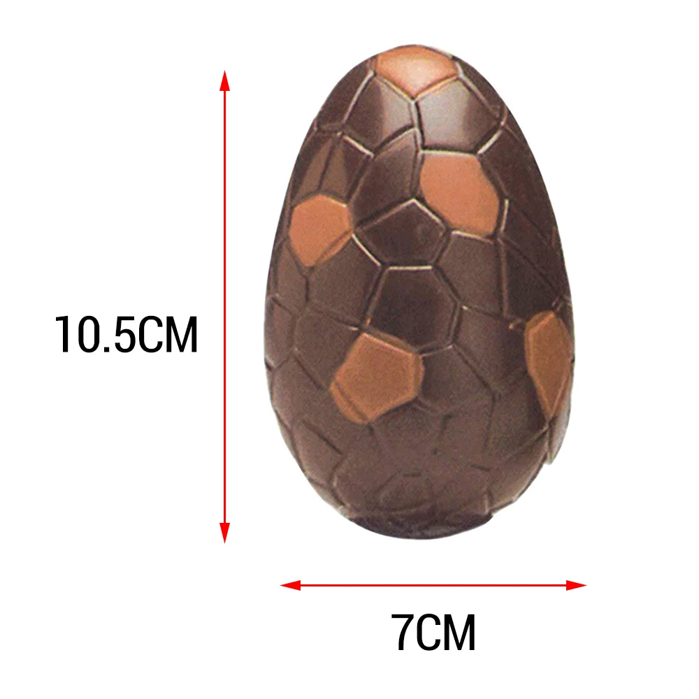 3D большое пасхальное яйцо пластиковые конфеты шоколадная форма для выпечки украшения Кондитерские инструменты Поликарбонат форма шоколада