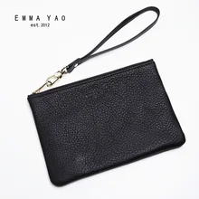 EMMAYAO fashion leather wallet female long zipper wallet famous brand coin purses holders