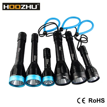

HOOZHU CREE LED 3000 lm Rechargeable Diving Light underwater 100m led Dive Lamps and 1000 lm LED Diving Torch