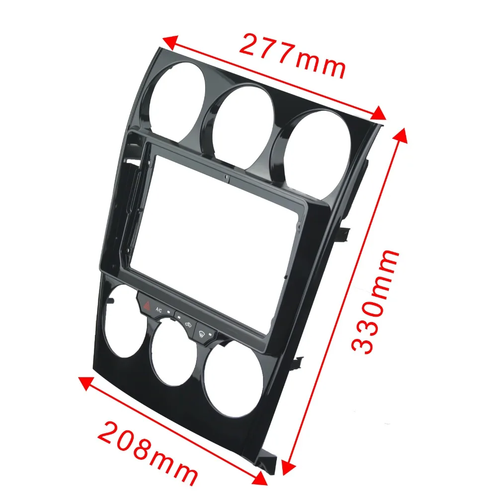 9 дюймовые автомобильные радио фасции наборы для Mazda 6 2004- двойная Din Автомобильная рама+ плата кондиционера+ жгут питания+ CANBUS коробка