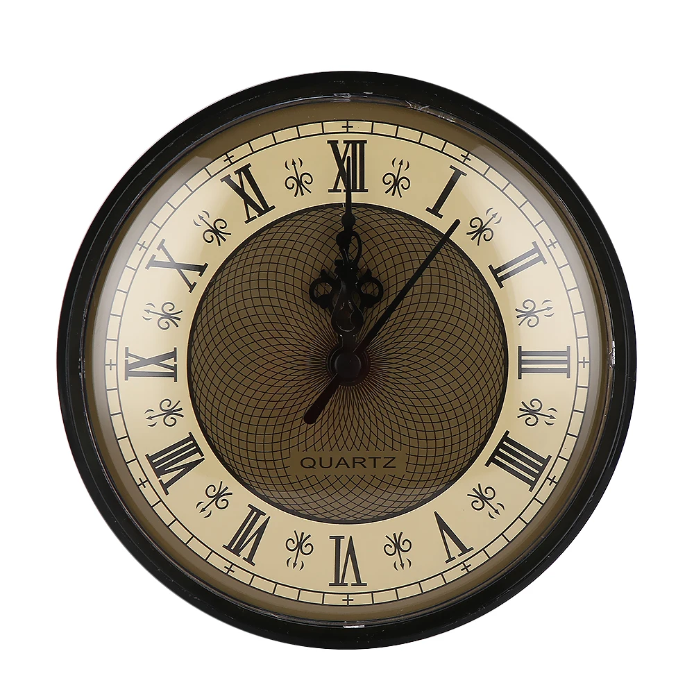 

1PC 130mm Clock Quartz Movement Insert Roman Numeral White Face Black Trim DIY Clock Accessories