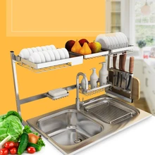 Multifunction Kitchen Storage Rack Shelf Stainless Steel DIY Hanging Storage Racks Cross Tube Kitchen Organizer Holder