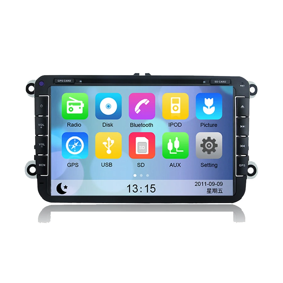 Sale Liislee For VW Series Car DVD player Multimedia Audio Video Radio GPS Multi-Touch Screen Android Bluetooth Stereo Navigation 1