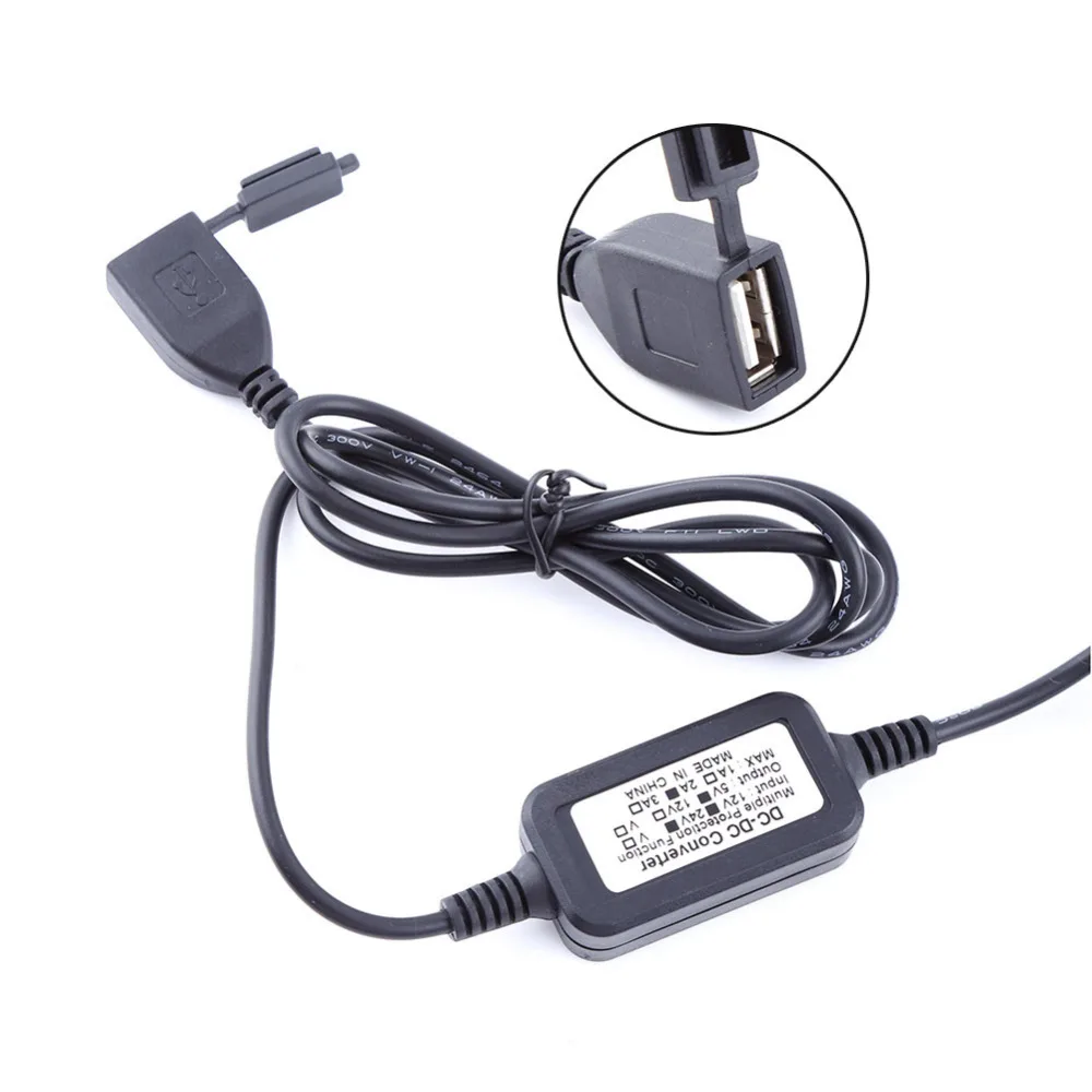 

Waterproof USB Power Supply Port Socket Charger For Motorcycle Smart Phone GPS Digital Accessories 5V-80V