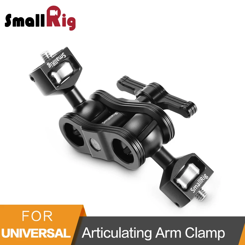 Comprar Pequeño brazo mágico articulado de aleación de aluminio de liberación rápida con cabezas de bola dobles + tornillos de 1 4 \